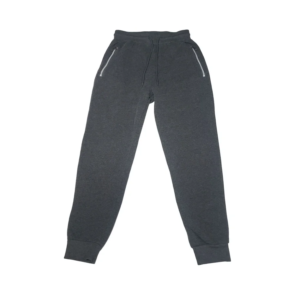 Galaxy by Harvic Mens Joggers Charcoal Gray Fleece Lined Sweatpants Medium